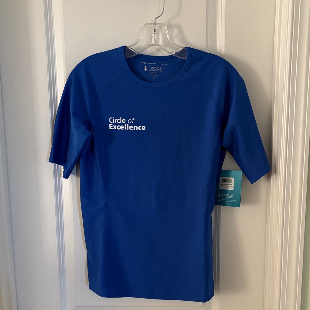 Coolibar Royal Blue Hightide Performance UPF Sun & Swim Shirt